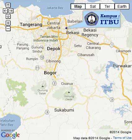 Peta Lokasi Kampus ITBU Jakarta Nomor